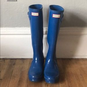 Blue Hunter Rainboots Great Condition